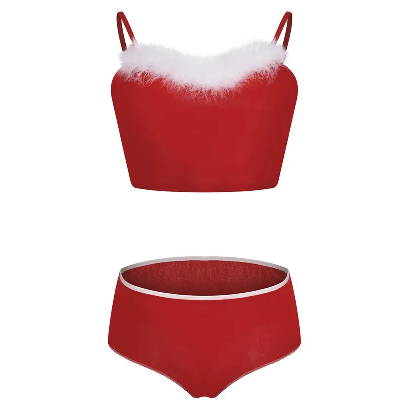 Christmas Sexy Underwear Women Lingerie Nightdress Nightgown Sleepwear Set Soutien Gorge Erotique 30NOV5 | Женская одежда
