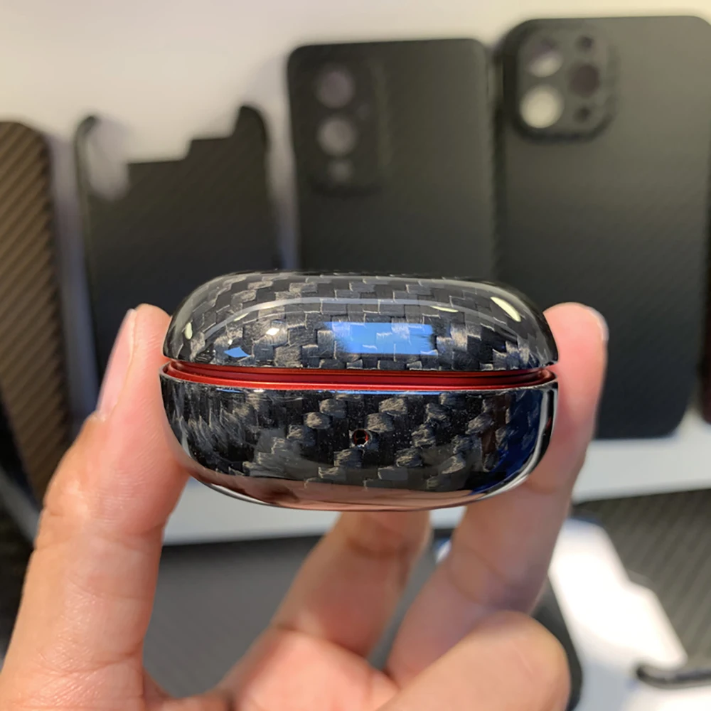 Защитный чехол из углеродного волокна для Samsung Galaxy Buds Pro Live беспроводной