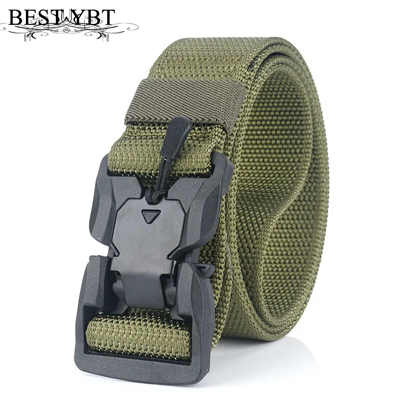 

Best YBT Men Nylon Belt Plastic Hasp Buckle Belt New Military Equipment Combat Tactical Army Training Elastic High Quality Belt