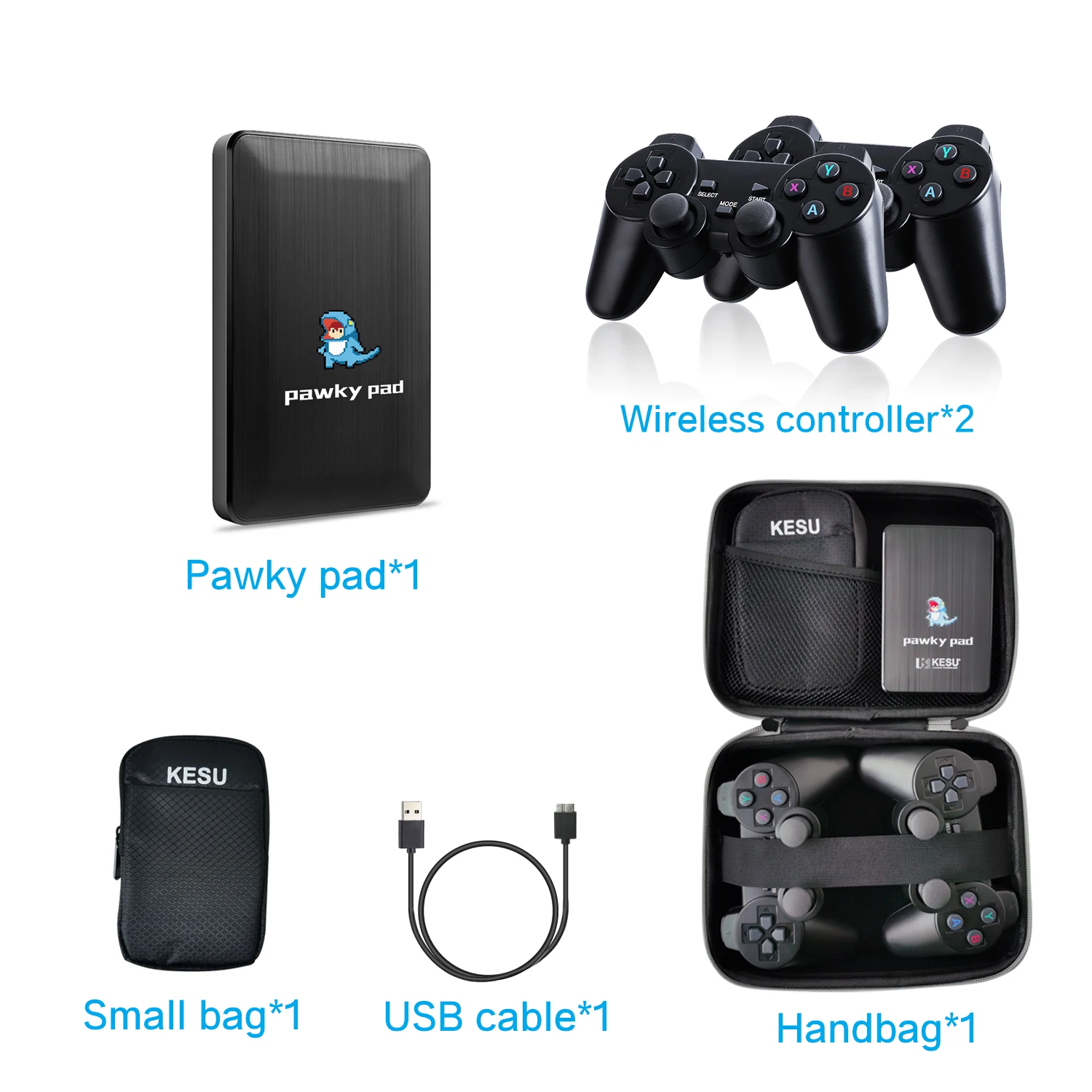 Портативная игровая консоль Pawky Pad с 45000 + Classic 107 Series DC PS2 4K 3D Ретро видеоигры для Win