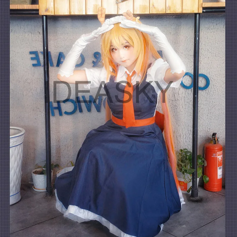 Женский костюм для косплея Tohru горничной из м/ф дракон |