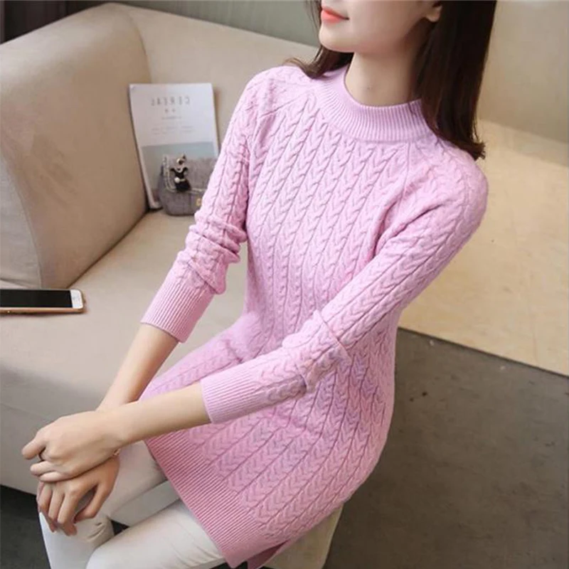 Толстая теплая Женская водолазка 2020 зимние женские свитера и пуловеры вязаный