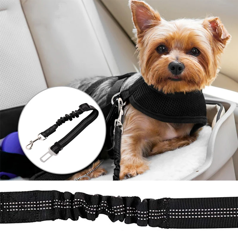 

Adjustable Pet Seat Belt for Vehicle Nylon Pet Safety Seat Belts Heavy Duty & Elastic & Durable Car Seat Belt for Pet
