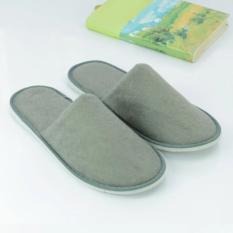 1 пара одноразовых тапочек для путешествий и спа в отеле синие белые красные