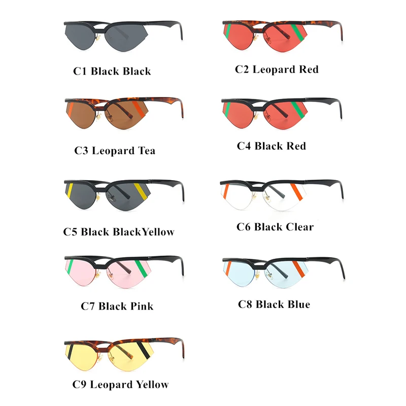 Yoovos Sexy Cat Eye Sunglasses Women 2021 Small Frame Trendy Brand Plastic Fashion Vintage Sun Glasses for Female UV400 images - 6