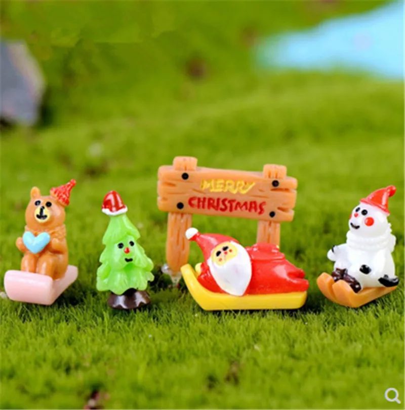 Миниатюрный Кукольный домик Рождественская елка снеговик Подарочная коробка