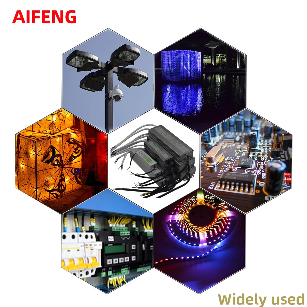 

Waterproof Lighting Transformers AC 110V 220V To DC 12 V 24V LED Driver Power Adapter 10W 200W 400W Waterproof 12V Power Supply