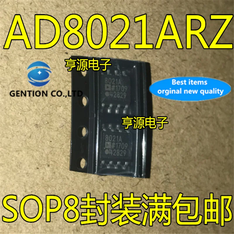 

10Pcs AD8021 AD8021AR AD8021ARZ SOP8 High speed amplifier in stock 100% new and original