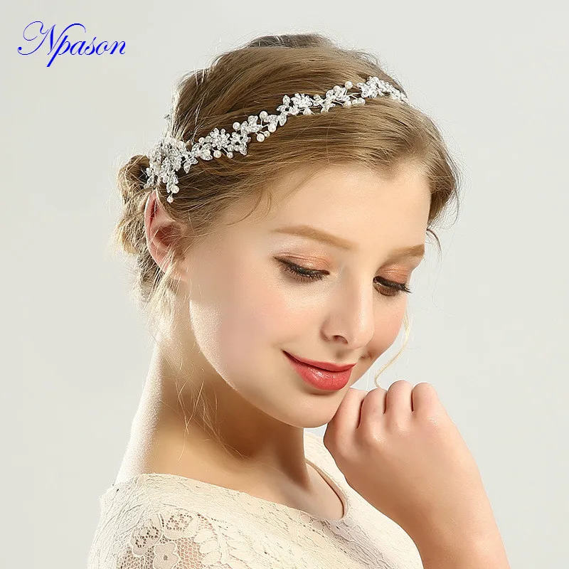 Стразы повязка с цветами обруч для волос Новое поступление ободок свадебное