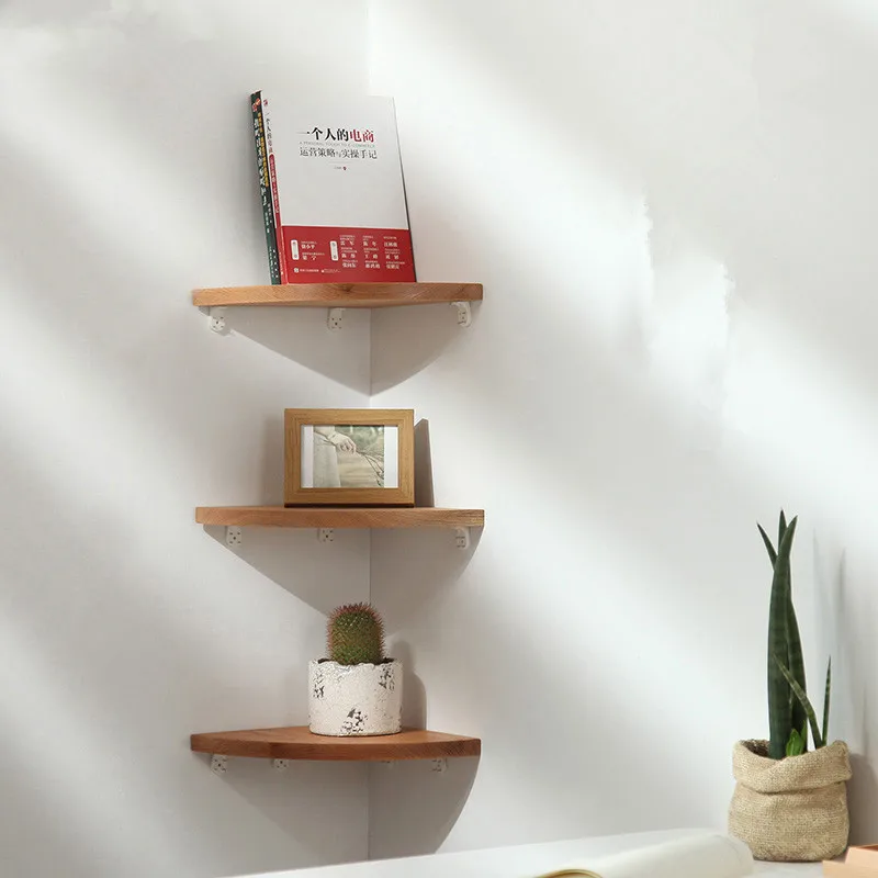 

Wooden Display Shelf Hanging Clapboard House Shape Wall Storage Rack Kids Room Home Decoration