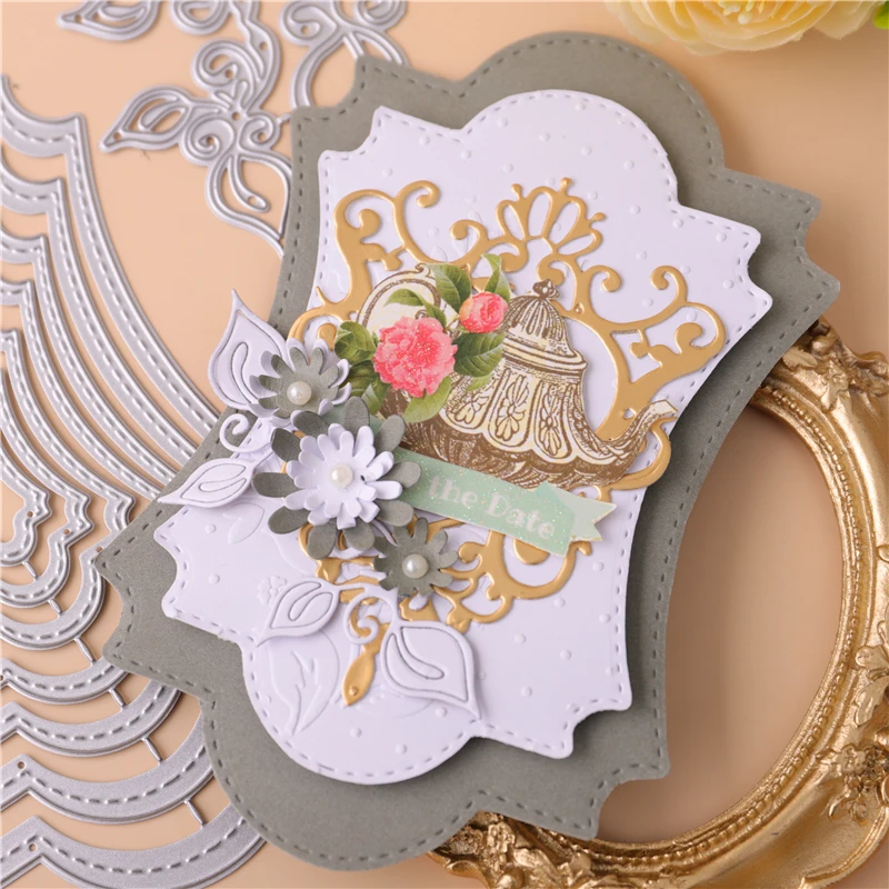 Eastshape пустотелая рамка фоновые штампы металлические для сделай сам Скрапбукинг