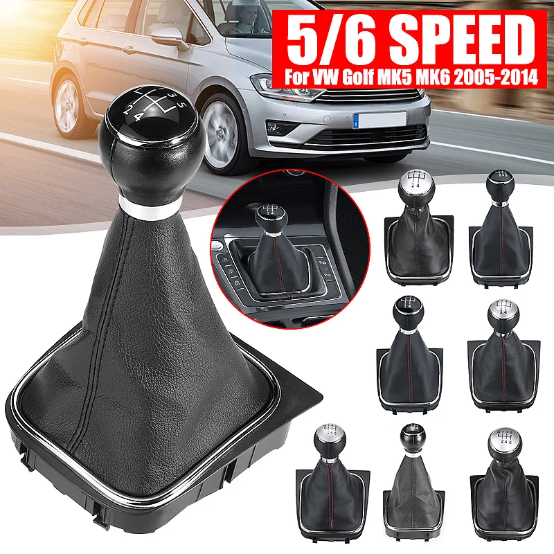 Автомобиль 5 6 Скорость кожаная ручка переключения рулевого механизма автомобиля