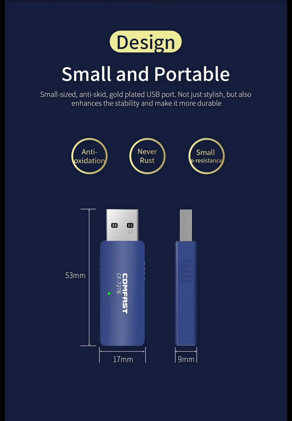 Двухдиапазонный высокоскоростной USB RTL8822BU 1300 Мбит/с беспроводной Wlan Bluetooth 4 2 Wi-Fi
