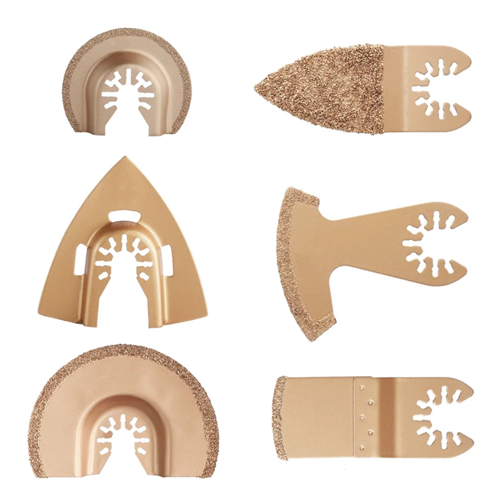 

6 шт. быстроразъемные Осциллирующие многоинструментальные электрические пилы, шлифовальные лезвия для Dewalt Black