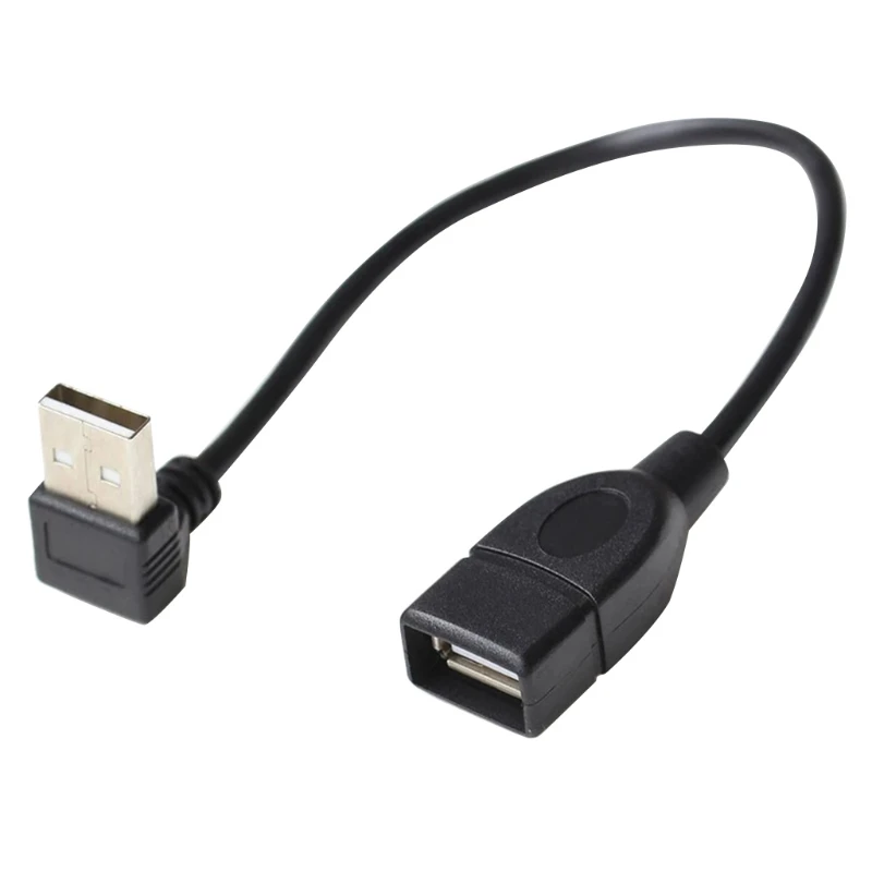 

New 90 Angled Down/Up Usb 2.0 Extension Cable Male To Female Data Charging Hard Drive U Disk Usb Data Cord Connection