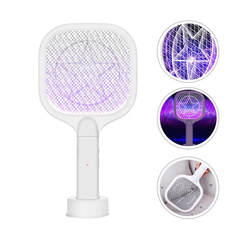 

1pc Household USB Swatter 2 in 1 Mosquito Trap Killing Swatter Portable Swatter