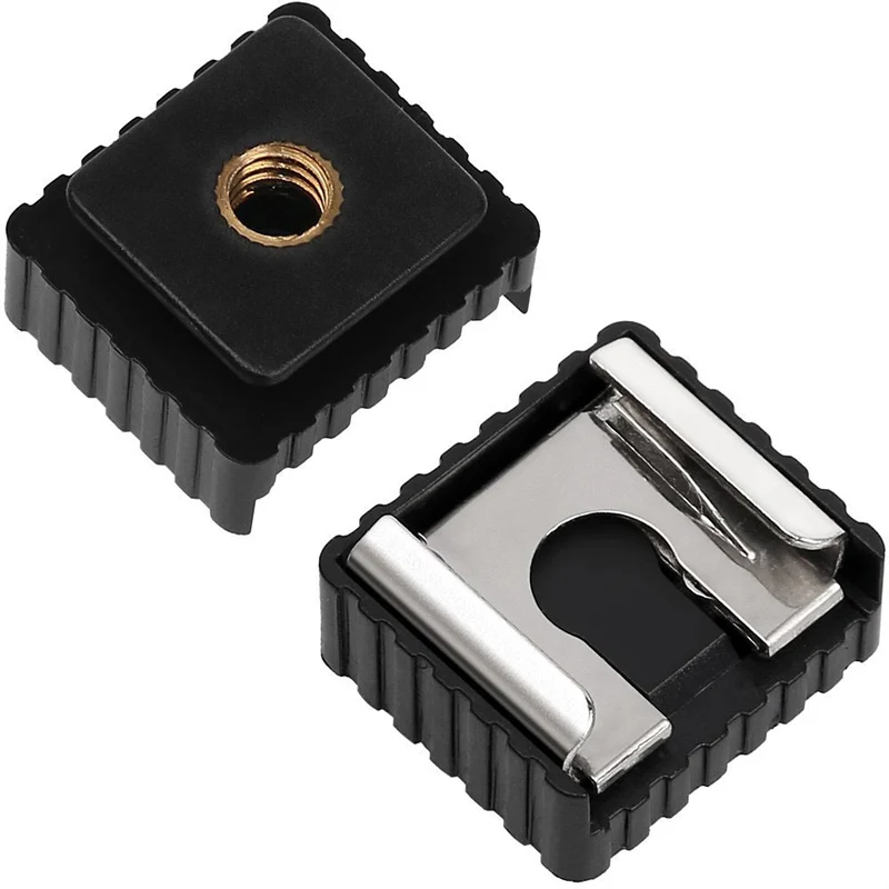 

1pcs SC-6 SC6 Cold Hot Shoe Adapter Standard Mount Hotshoe To 1/4 Thread For Flash Speedlite Tripod Photo Studio Accessories