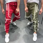 Мужские повседневные спортивные флуоресцентные брюки в полоску с принтом, модная трендовая одежда, подростковые брюки в стиле хип-хоп, уличная одежда, штаны для бега, 2021