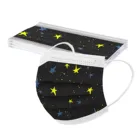 10 шт. детская маска с пятиконечной звездой печатная маска для лица Защитные Одноразовые расплавленные 3-слойные маски маскарадные Детские маски