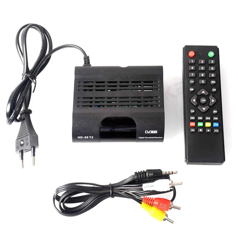 DVB T2 ТВ тюнер DVB-C Tdt цифровой коробка Dvb-t2 Wi-Fi HD 1080P компьютерной приставки к HEVC H265