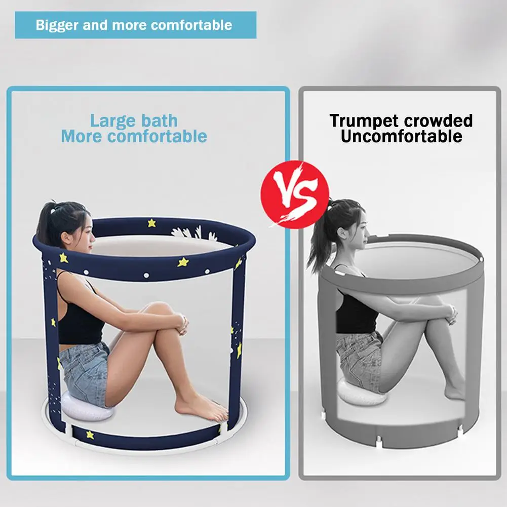 Портативная Складная круглая Ванна раковина для душа дома ванная складная