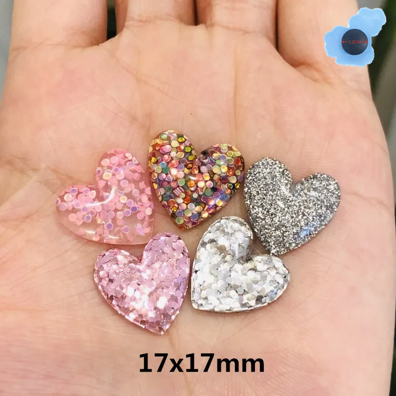 

Novetly 1Pcs Heart-Shaped Colorful Sequins Shoe Accessories Shoe Buckle Croc Jibz for Charms Shoes Fit Wristbands Kid's Gifts