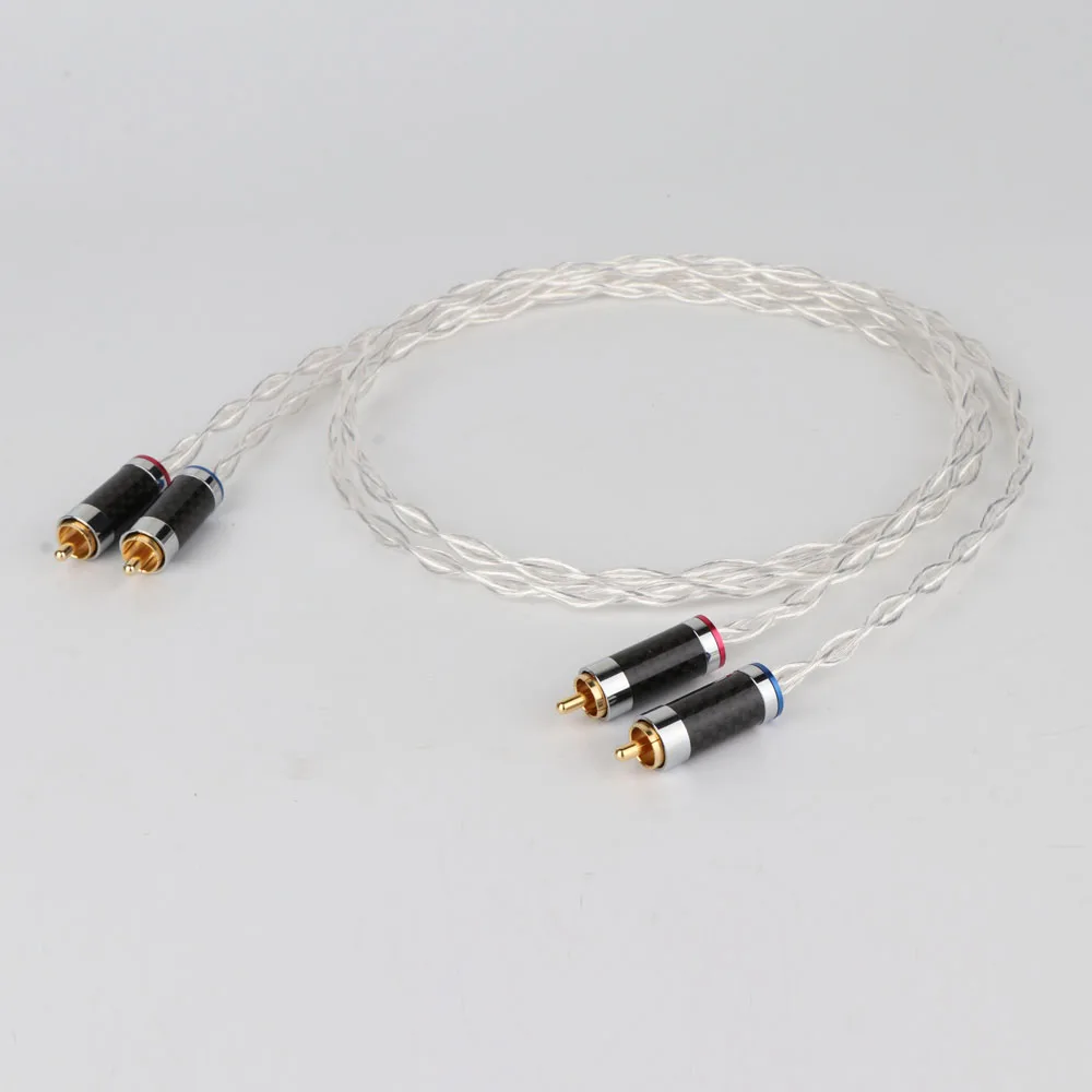 Пара 8 ядер OCC с серебряным покрытием аналоговый соединительные кабели|Кабели VGA| |