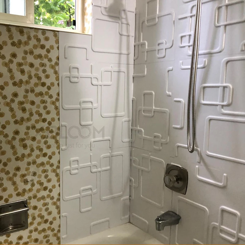 50x50 см 3D плитка металлопрокатная форма гипсовые настенные наклейки на стену