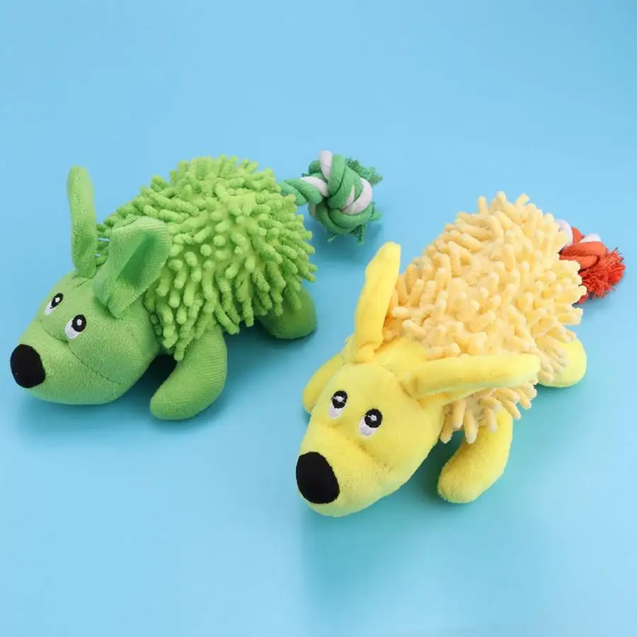 Игрушки для собак 2 шт./компл. нетоксичные игрушки мягкие плюшевые швабры дизайн