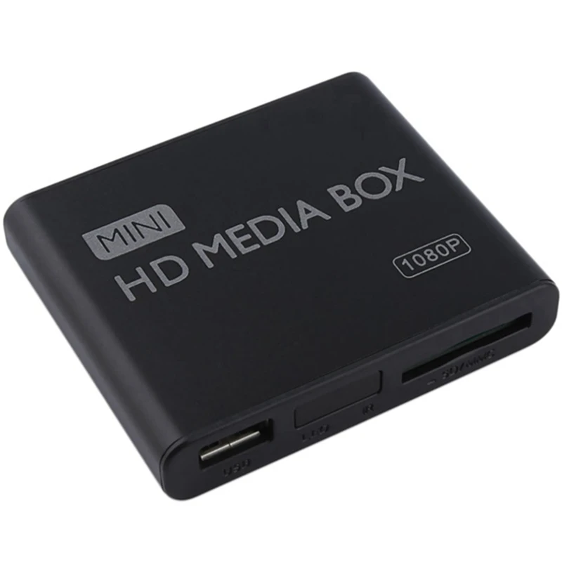 Мини медиаплеер 1080P Жесткий диск медиабокс TV Box видео мультимедийный плеер US Plug |