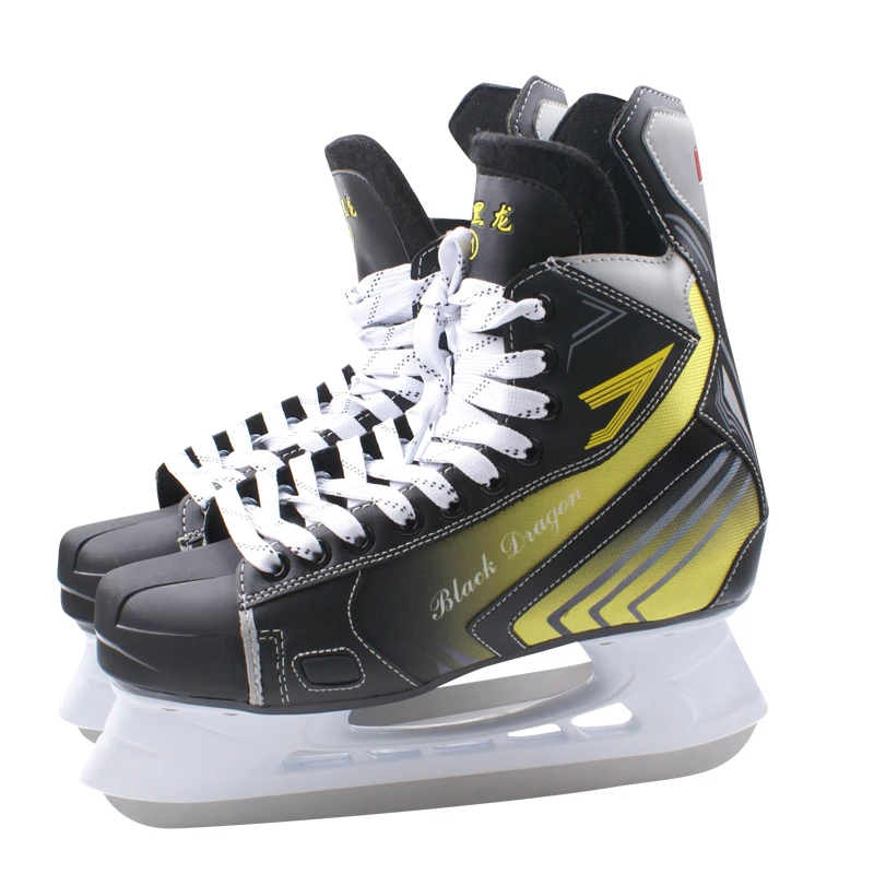 Clearance Winter Adult Teenager Professional Breathable Thick Thermal Warm Ice Hockey Skating Shoes With Ice Blade Training Shoe