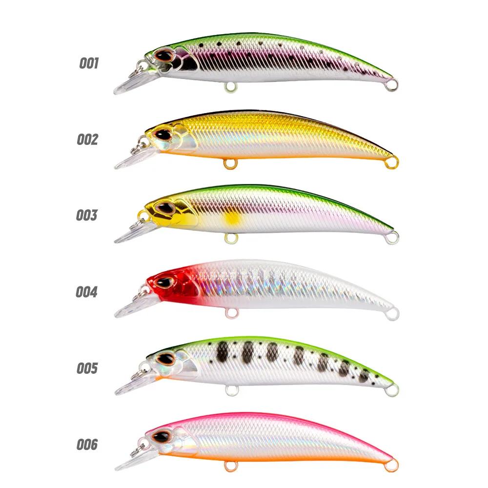 

D1 Minnow Fishing Lure 60mm 6.5g 70mm 9g SPEARHEAD RYUKI AWABI Sinking Wobbler Tackle artificial hard Bait Swimbait