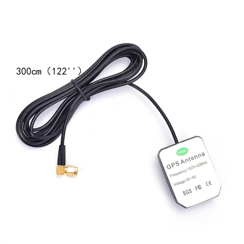 

GPS Antenna SMA Male Plug Active Aerial Extension Cable For Navigation Head Unit