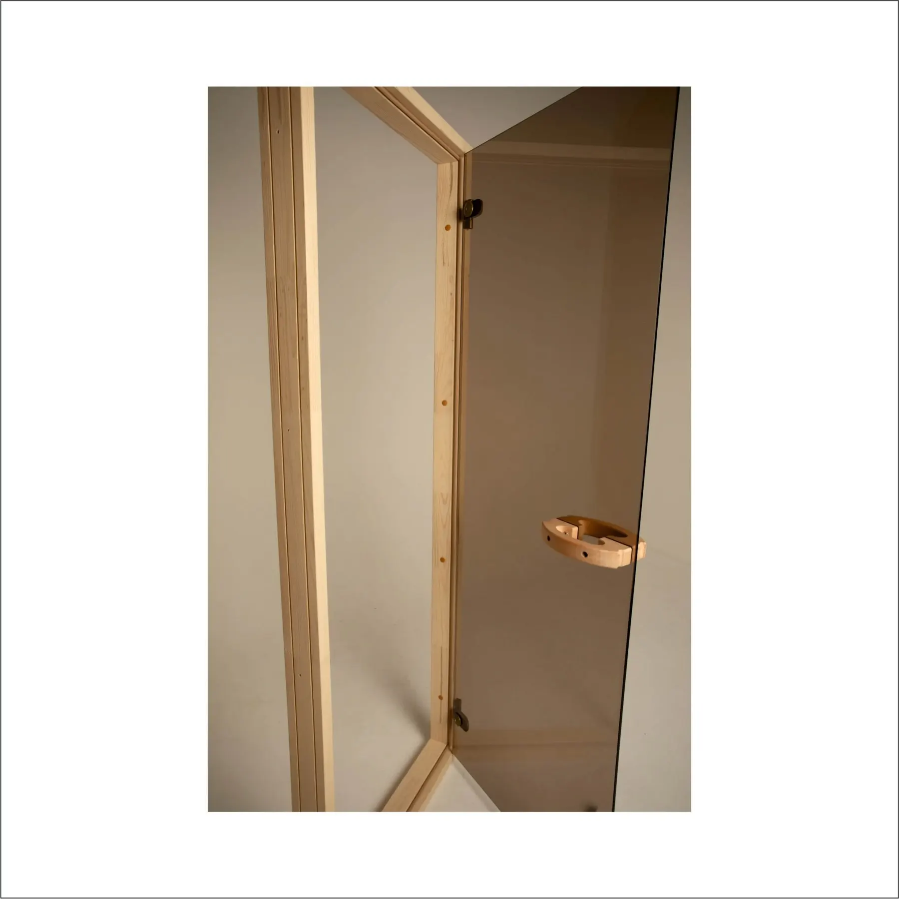 Glass door for bath and sauna. Transparent bronze | Обустройство дома