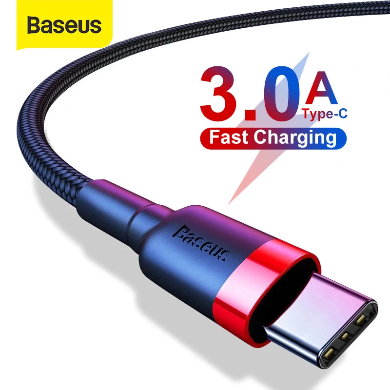 Baseus-Cable USB Tipo C de carga rápida para móvil, Cable de USB-C...