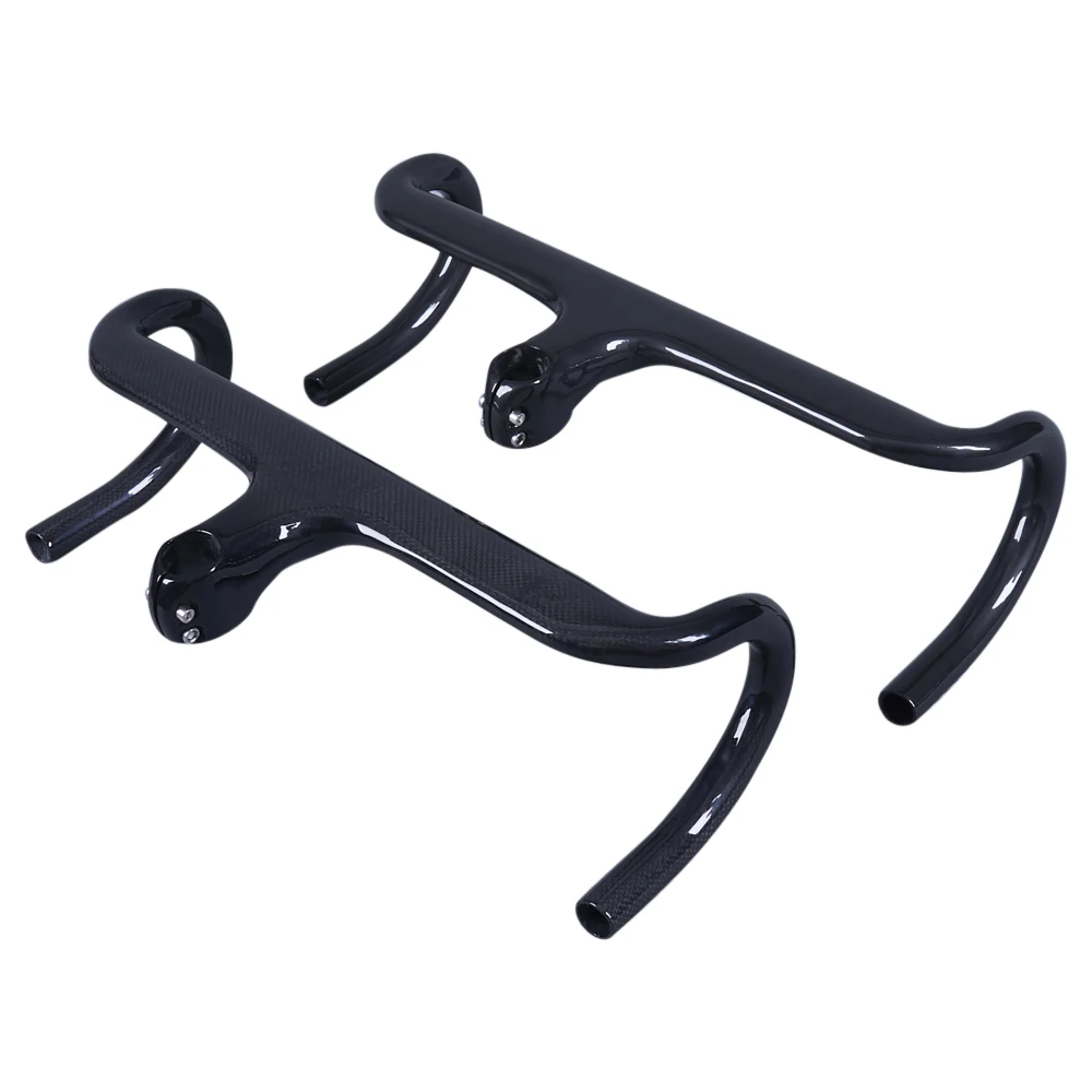 Глянцевая велосипедная Встраиваемая изогнутая планка из углеродного волокна 3K/UD