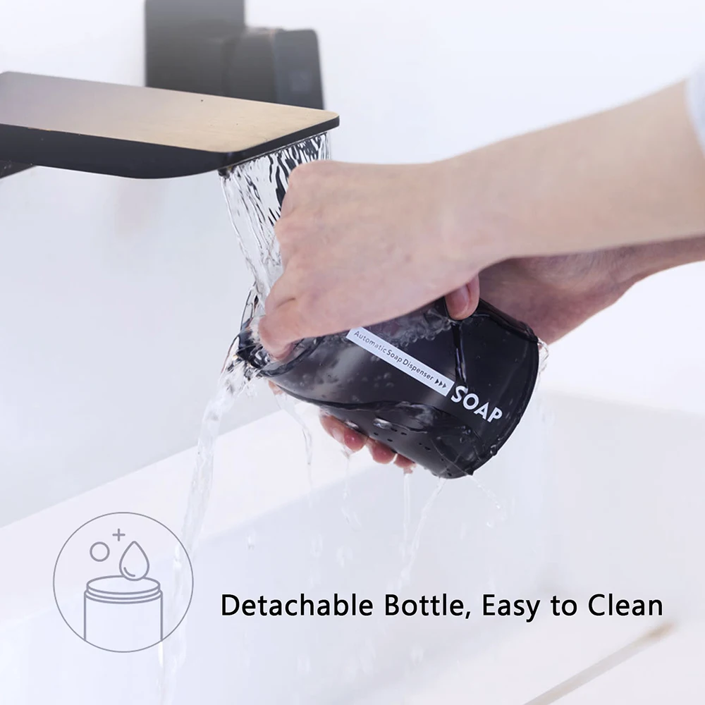 

KKmoon Auto Infrared Foam Soap Dispenser Touchless 320ML Capacity Temperature Display Dense Foam Hands Washing Machine 1500mAh