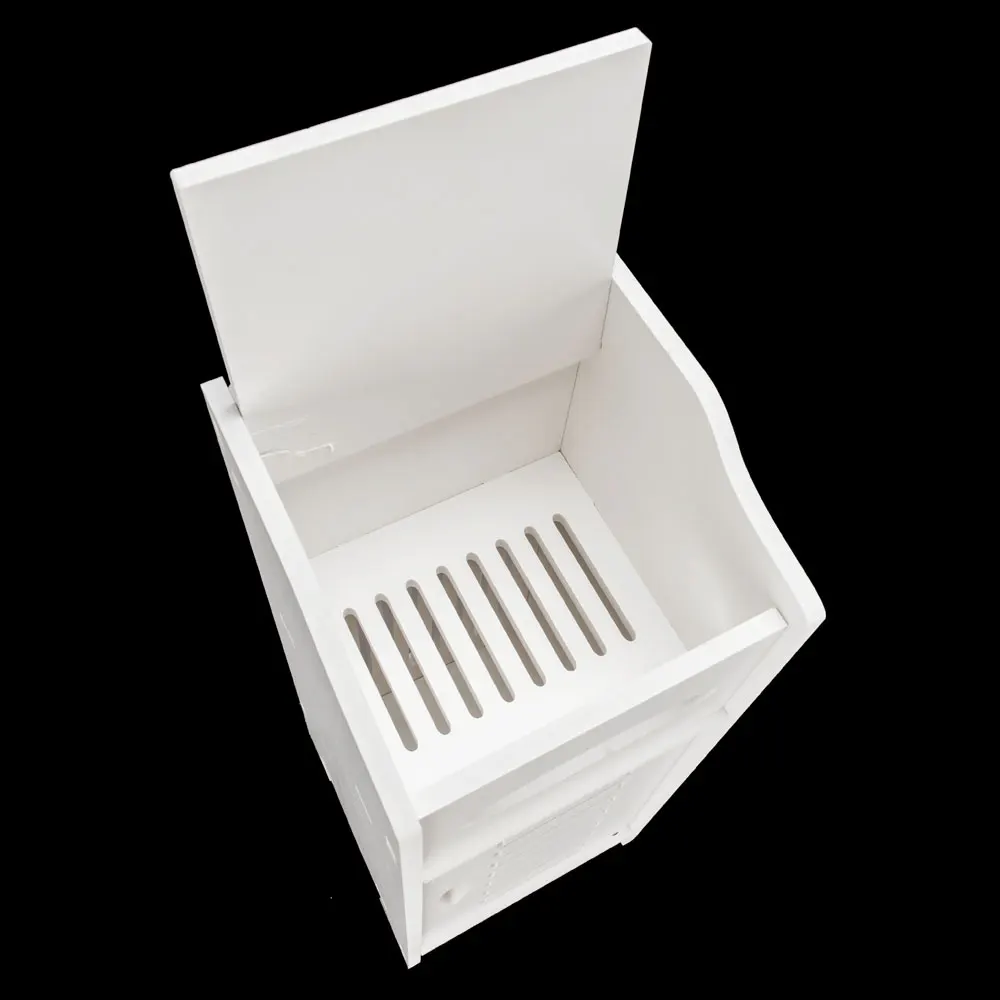 

Waterproof Single Door Bathroom Cabinet White High Quality