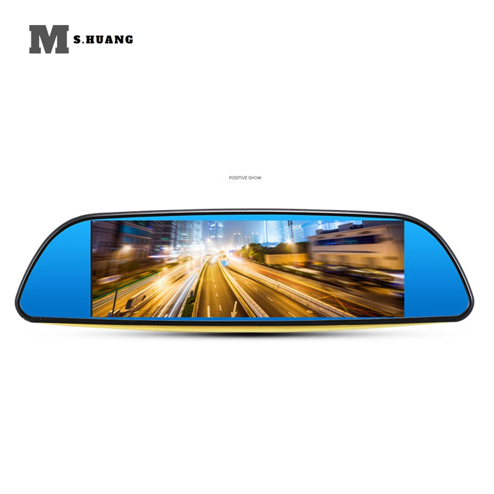 Автомобильный видеорегистратор FHD 1080P 7 0 дюйма зеркальная камера двойной