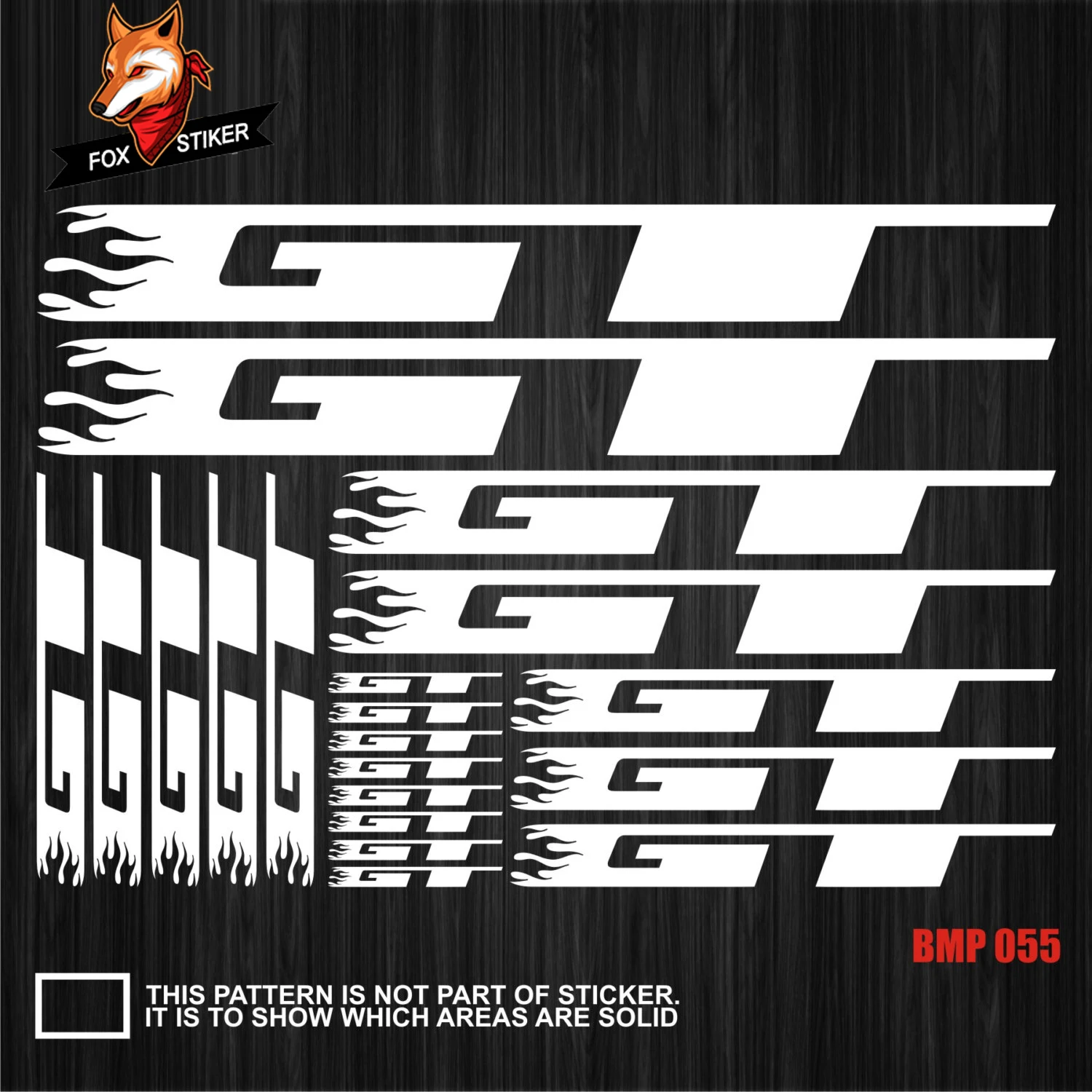 

Bicycle Frame Stickers Road Bike Mountain Bike MTB Track Bike TT Bike Cycle Decal Reflective Stickers for GT Stickers