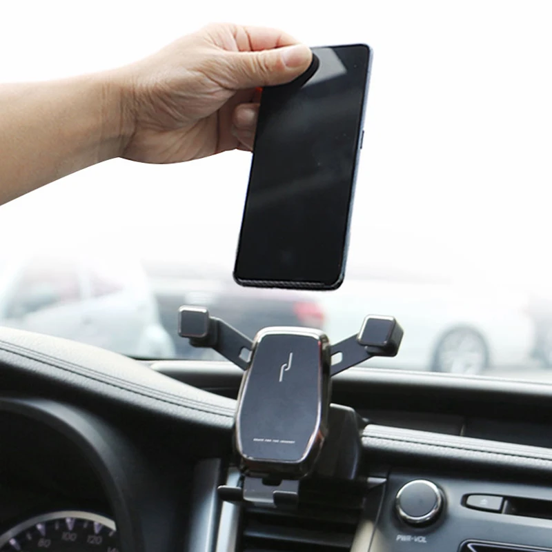 car gps stand air vent mount clip clamp mobile phone holder for toyota highlander accessories 2015 2016 2017 2018 free global shipping