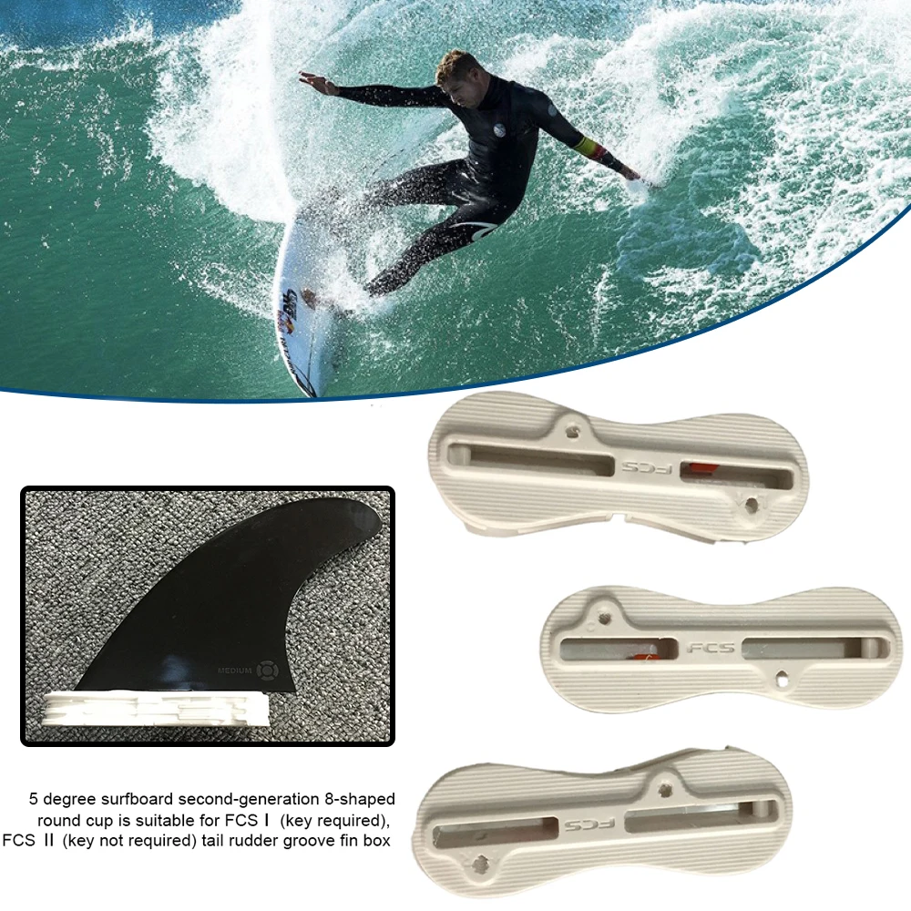 

Fusion Fin Box Set Plastic Surfboard Fin Box 5Degree FCS II Fusion Surf Fin Box for FCS Surfboard Fins Surfing Plugs Swim Parts