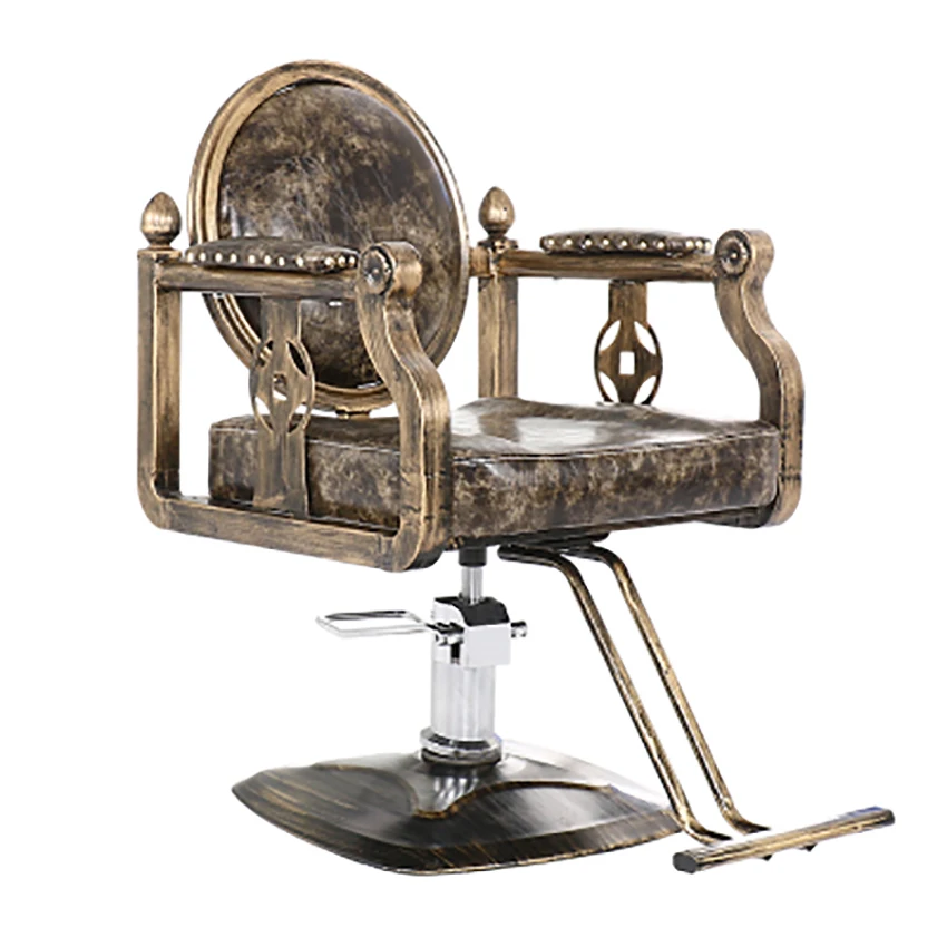 Ретро парикмахерские стулья мягкие салонные кресло для салона - Цена: 32 193,76 - 40 242,02 руб.