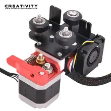 Extruder 3D Printer Kit Hotend For Ender3 Upgrade Short Range Drive Feeding Belt Complete Hot End Motor Extrusion Back Plate Fan
