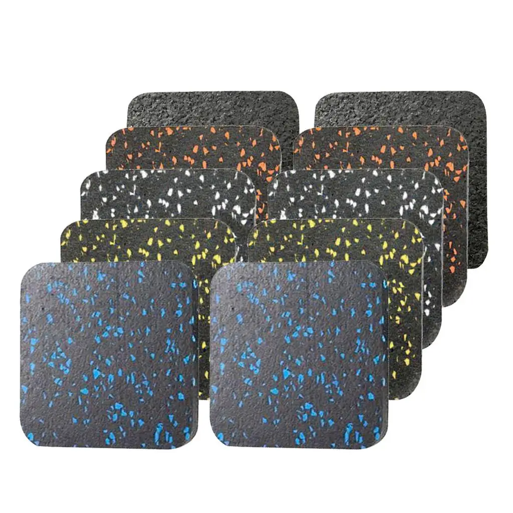 

1 Pair Treadmill Noise Absorption Mat Rubber Fitness Floor Pad Antistatic Thickened Home Fitness Equipment Treadmill Mats