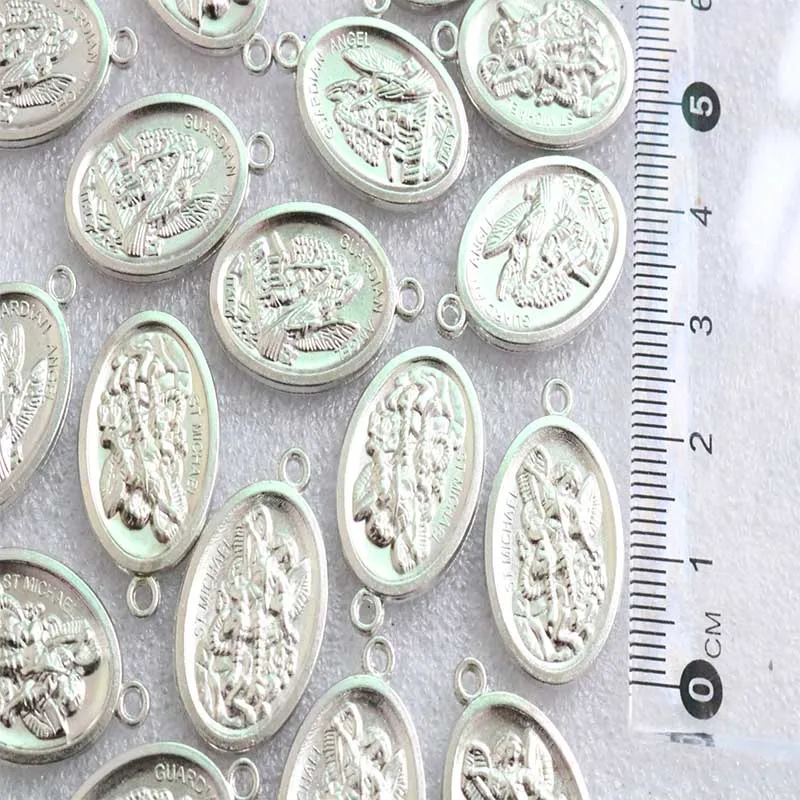 Religious Saint Michael Pendant Protection Medal Amulet Holy Catholic Angel | Украшения и аксессуары
