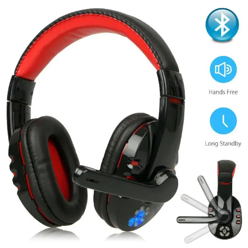

Gamer Headset Waterproof With Mic Auricolari Noise Canceling Headphones Bluetooth-compatible Wireless HIFI Earphone Casque