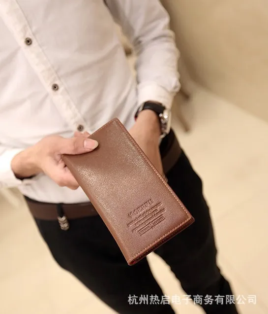 Горячая Распродажа длинный мульти-Карточный бумажник из мягкой кожи для мужчин