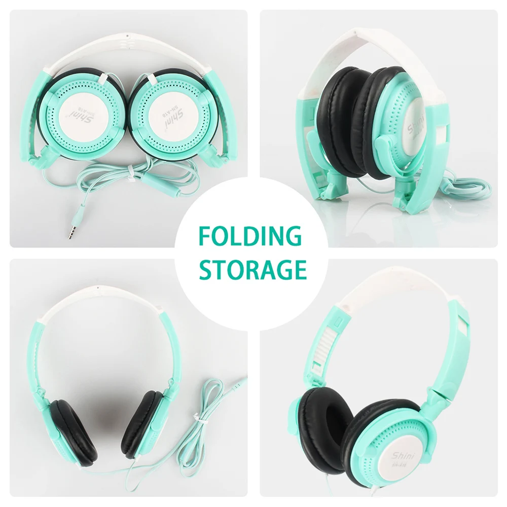 Проводная игровая гарнитура 3 5 мм накладные спортивные наушники музыкальные с