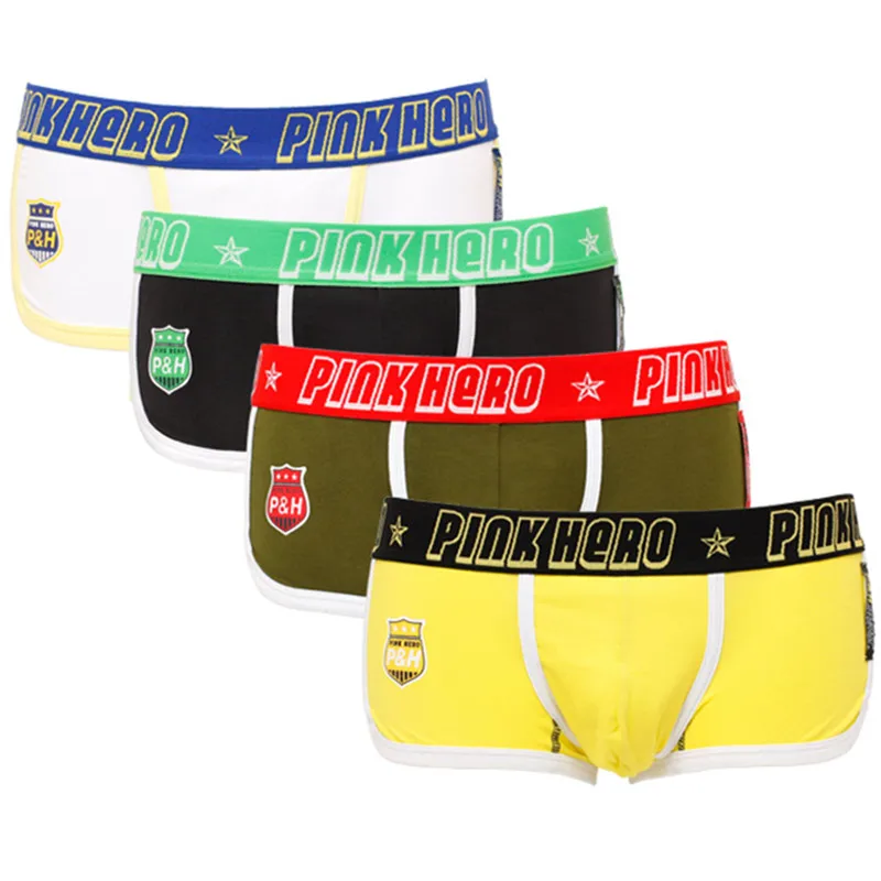 

TJ-Tingjun New Brand Underwear Boy Panties High Quality Men's Shorts Printed mid Waist Triangle Briefes Breathable Underpants